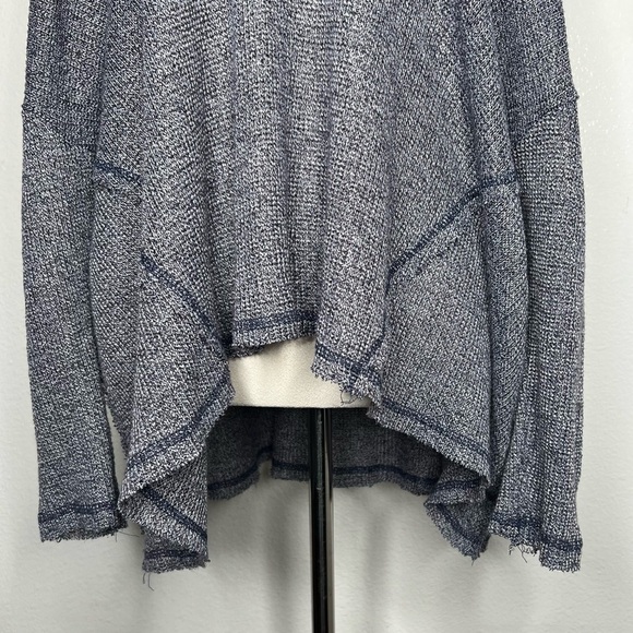 ANTHROPOLOGIE Deletta Millipa Cold Shoulder Pullover Sweater Navy Size Small - Picture 5 of 11